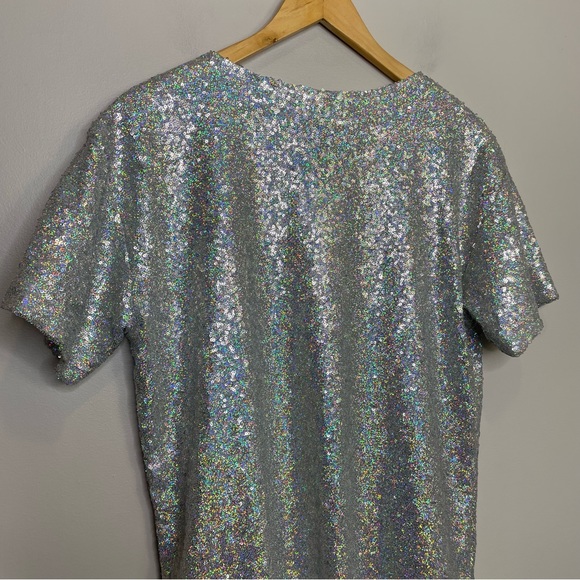 House of Mua Mua • I Was Young I Needed The Money sequined maxi tee shirt dress - Picture 10 of 13